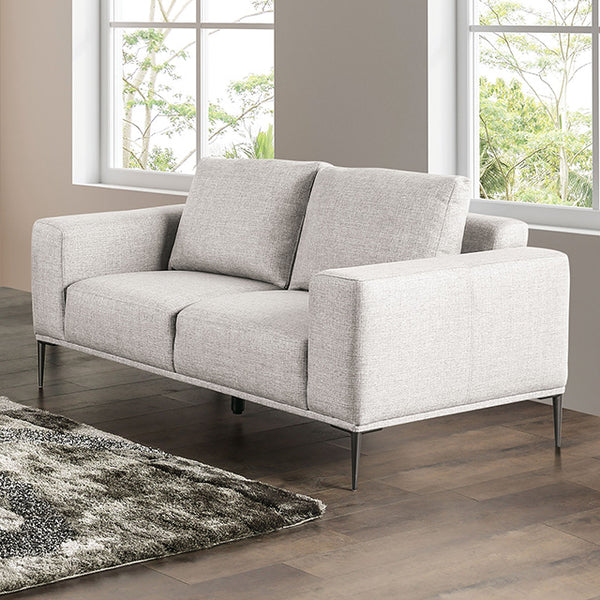 Furniture Of America Forde Loveseat FM63009GY-LV Gray Contemporary - sofafair.com