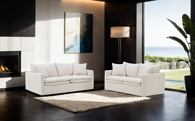 Furniture Of America Crayford Sofa FM63010TP-SF Taupe Traditional - sofafair.com