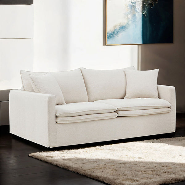 Furniture Of America Crayford Sofa FM63010TP-SF Taupe Traditional - sofafair.com