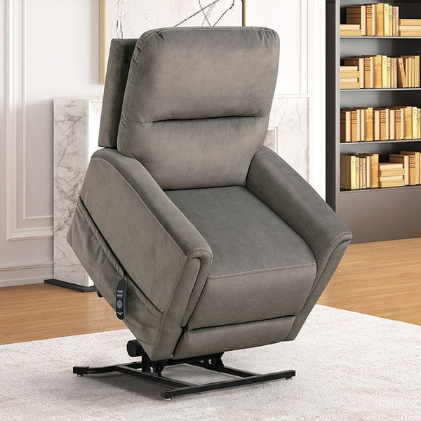 Furniture Of America Ferdinandus Power Lift Chair FM68000GY-LC Gray Contemporary - sofafair.com