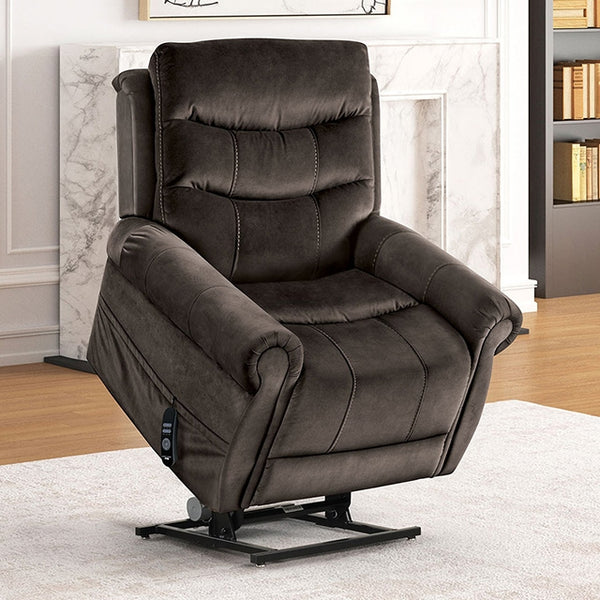 Furniture Of America Dionysia Power Lift Chair FM68001DG-LC Gray Contemporary - sofafair.com