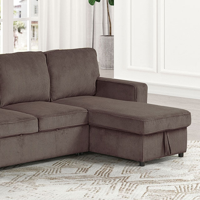 Furniture Of America Yves Sectional FM6964BR  - sofafair.com