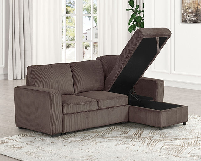 Furniture Of America Yves Sectional FM6964BR  - sofafair.com