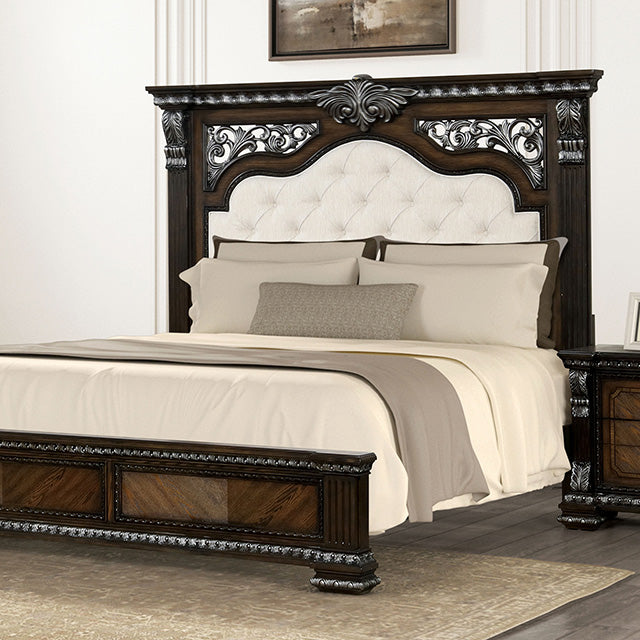 Furniture Of America Promenade Bed FM70002DB-CONF Espresso Traditional - sofafair.com