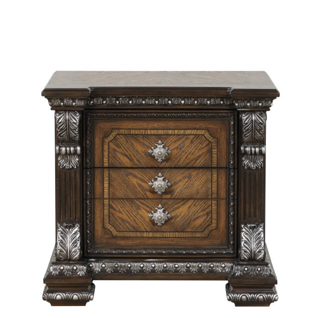 Furniture Of America Promenade Nightstand FM70002DB-N Espresso Traditional - sofafair.com