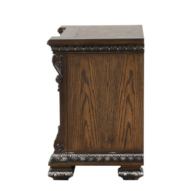 Furniture Of America Promenade Nightstand FM70002DB-N Espresso Traditional - sofafair.com