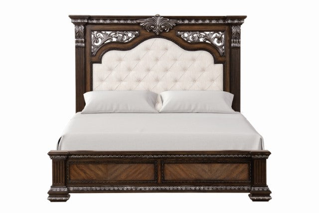 Furniture Of America Promenade Bed FM70002DB-CONF Espresso Traditional - sofafair.com