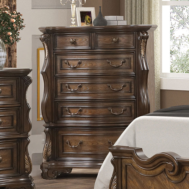 Furniture Of America Leovanni Chest FM70003DB-C Dark Brown Traditional - sofafair.com