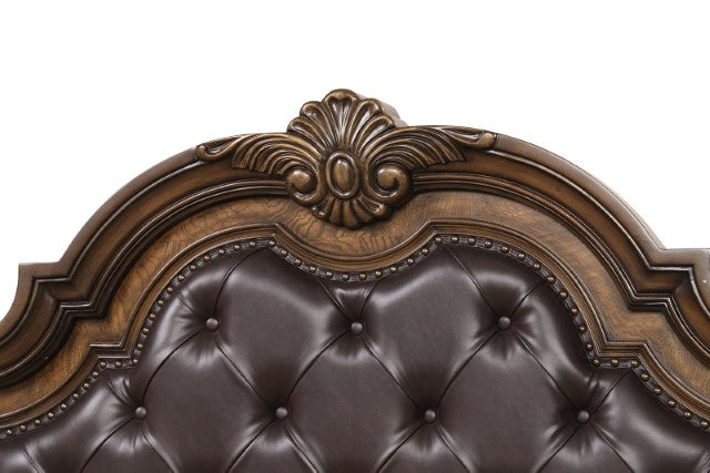 Furniture Of America Leovanni Bed FM70003DB-F-CONF Dark Brown Traditional - sofafair.com