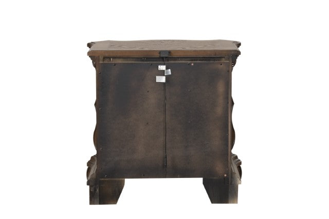 Furniture Of America Leovanni Nightstand FM70003DB-N Dark Brown Traditional - sofafair.com