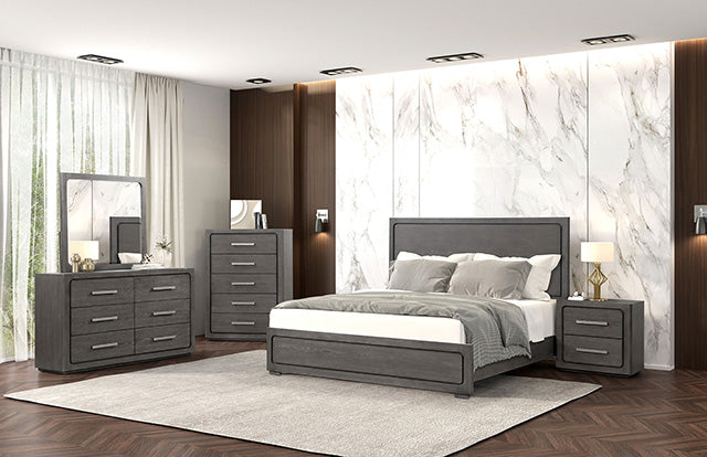 Furniture Of America Crowthorne Nightstand FM70100GY-N Warm Gray Contemporary - sofafair.com