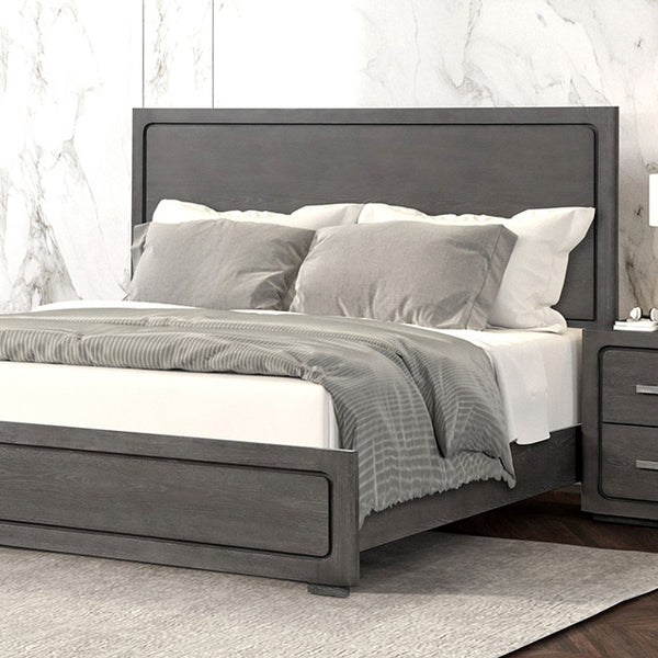 Furniture Of America Crowthorne Bed FM70100GY-CONF Warm Gray Contemporary - sofafair.com