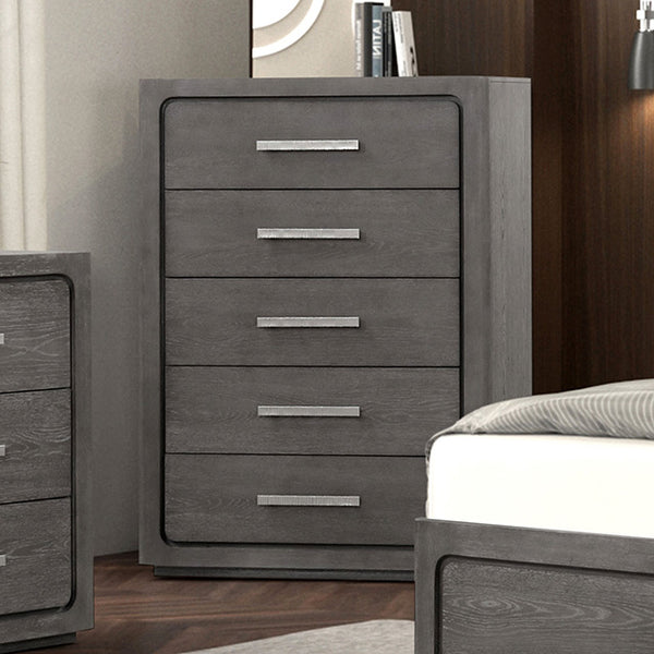 Furniture Of America Crowthorne Chest FM70100GY-C Warm Gray Contemporary - sofafair.com