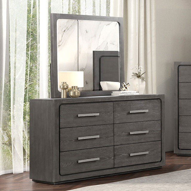 Furniture Of America Crowthorne Dresser FM70100GY-D Warm Gray Contemporary - sofafair.com