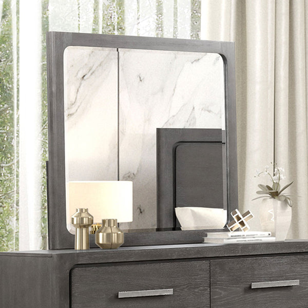 Furniture Of America Crowthorne Mirror FM70100GY-M Warm Gray Contemporary - sofafair.com