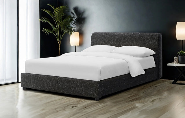 Furniture Of America Vertham Bed FM71001BK Black Contemporary - sofafair.com