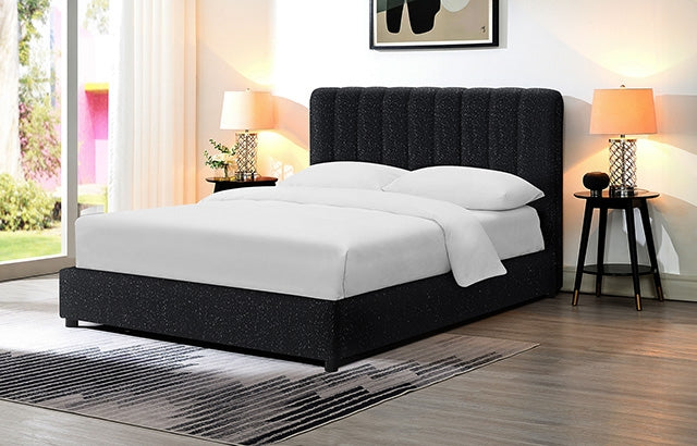 Furniture Of America Traverso Bed FM71002BK Black Contemporary - sofafair.com