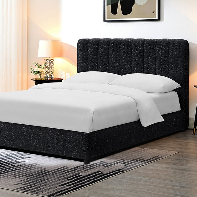 Furniture Of America Traverso Bed FM71002BK Black Contemporary - sofafair.com