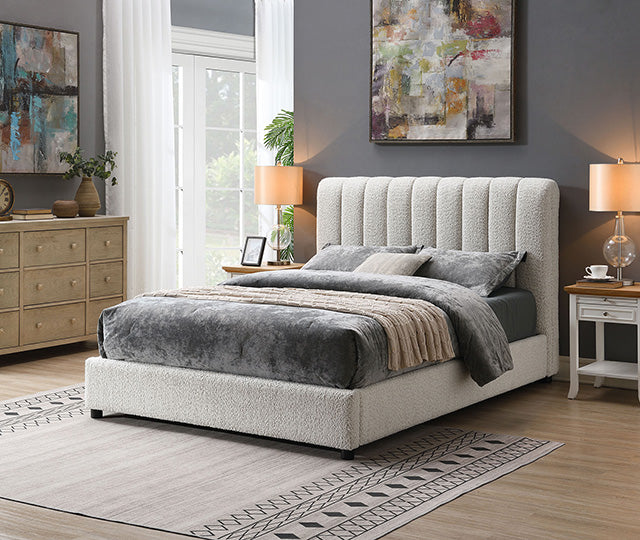 Furniture Of America Traverso Bed FM71002WH White Contemporary - sofafair.com