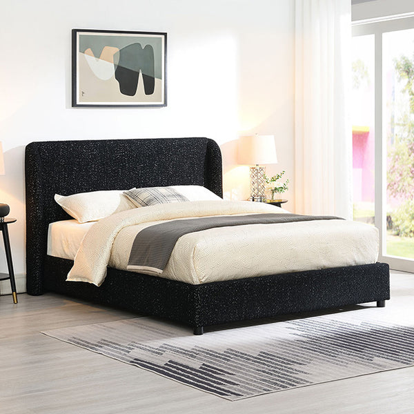 Furniture Of America Laverni Bed FM71003BK Black Contemporary - sofafair.com