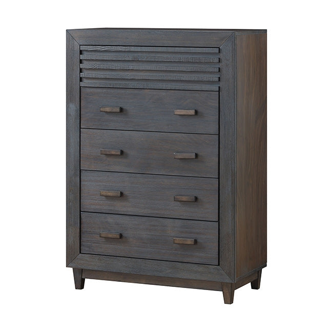 Furniture Of America Griffin Chest FM7108DB-C Charcoal Brown Transitional - sofafair.com