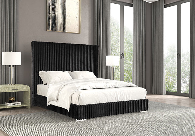 Furniture Of America Cadwell Bed FM7120BK-CONF Black Contemporary - sofafair.com