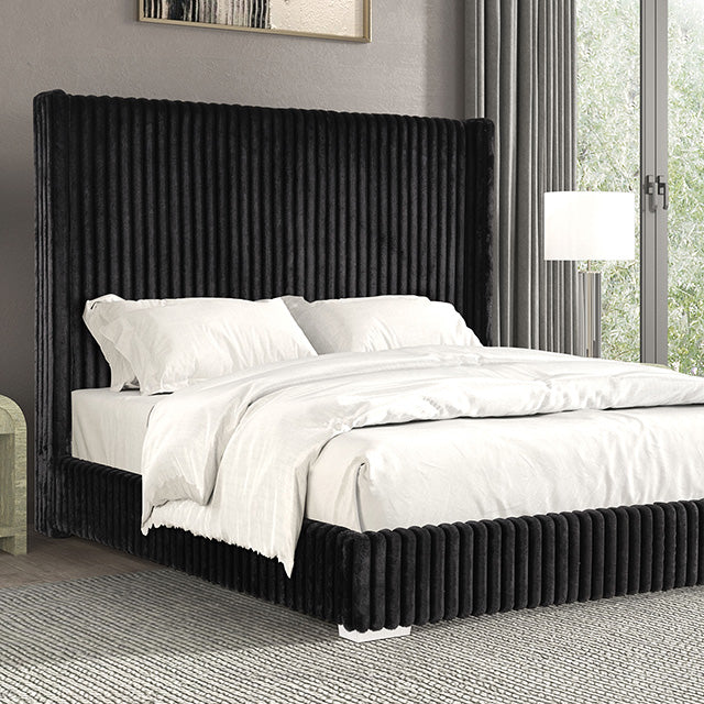 Furniture Of America Cadwell Bed FM7120BK-CONF Black Contemporary - sofafair.com