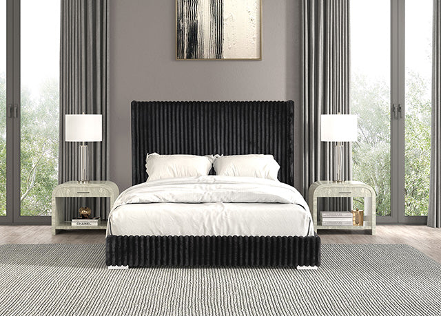 Furniture Of America Cadwell Bed FM7120BK-CONF Black Contemporary - sofafair.com