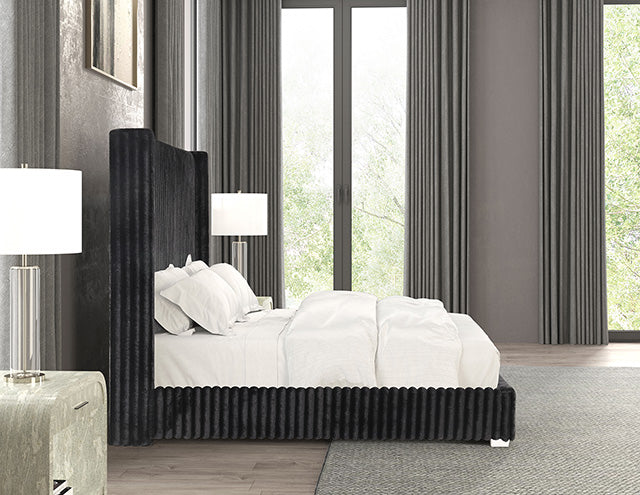 Furniture Of America Cadwell Bed FM7120BK-CONF Black Contemporary - sofafair.com