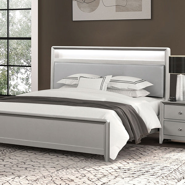 Furniture Of America Bryne Bed FM7170CPN-CONF Champagne Contemporary - sofafair.com