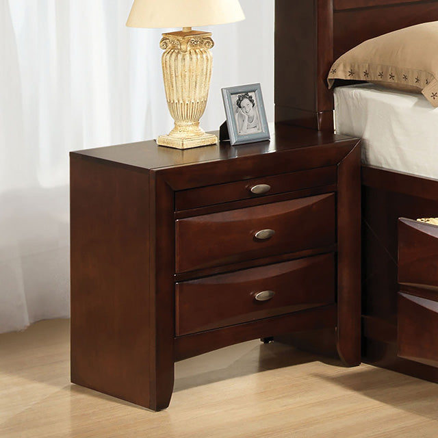 Furniture Of America Zosimo Night Stand FM7210CH-N Dark Cherry Transitional - sofafair.com