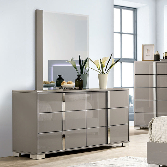 Furniture Of America Sinistra Dresser FM7211BG-D Beige Contemporary - sofafair.com