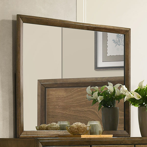 Furniture Of America Kirkham Mirror FM7213WN-M Walnut Transitional - sofafair.com