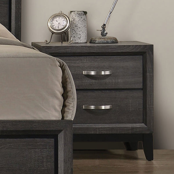 Furniture Of America Errico Night Stand FM7215GY-N Gray Contemporary - sofafair.com