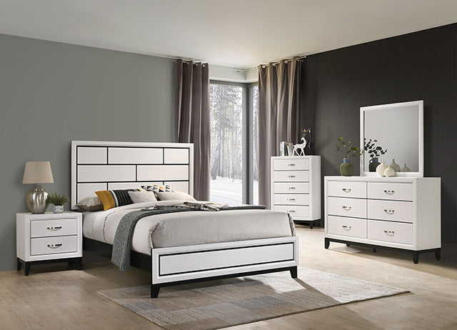 Furniture Of America Errico Mirror FM7215WH-M White Contemporary - sofafair.com