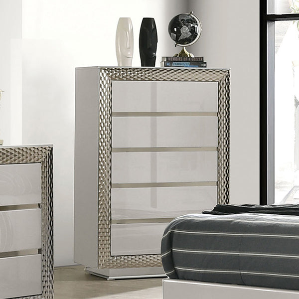 Furniture Of America Ventnor Chest FM7251GY-C Gray Glam - sofafair.com