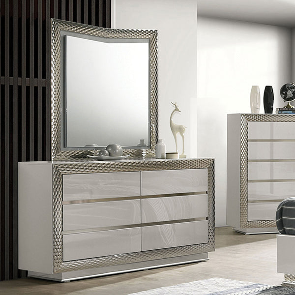 Furniture Of America Ventnor Dresser FM7251GY-D Gray Glam - sofafair.com