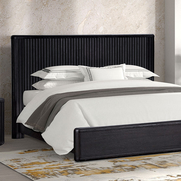 Furniture Of America Hildesheim Bed FM73000BK-L-CONF Black Modern Contemporary - sofafair.com