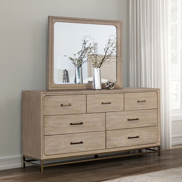 Furniture Of America Sandnes Dresser FM7369AK-D Oak Transitional - sofafair.com