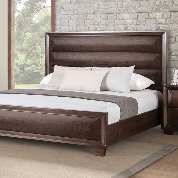 Furniture Of America Chemnitz Bed FM7399ES Espresso Transitional - sofafair.com