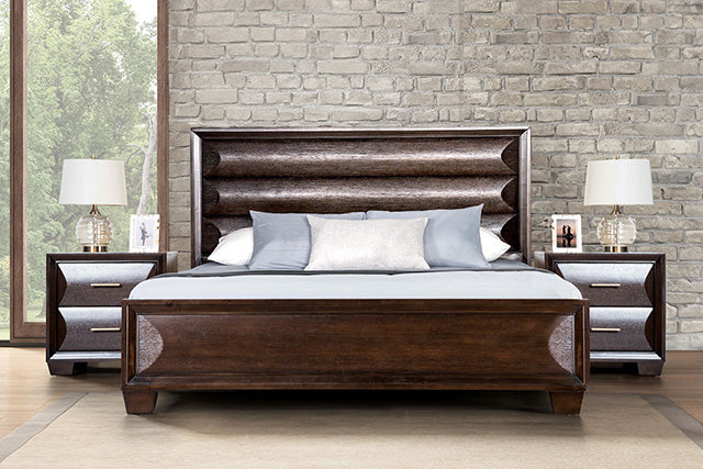 Furniture Of America Chemnitz Bed FM7399ES Espresso Transitional - sofafair.com