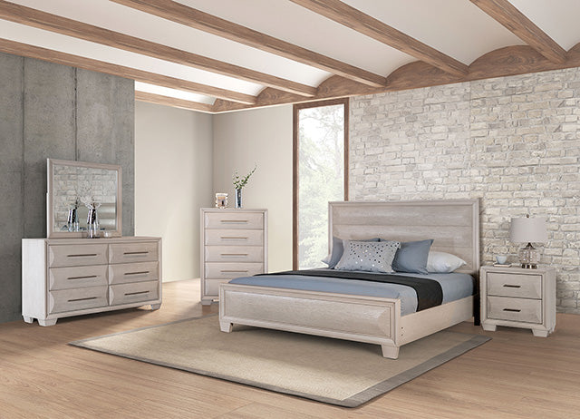 Furniture Of America Chemnitz Bed FM7399WH White Transitional - sofafair.com