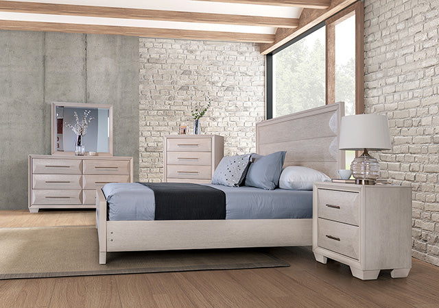 Furniture Of America Chemnitz Bed FM7399WH White Transitional - sofafair.com