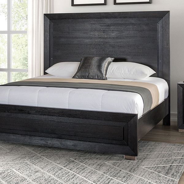 Furniture Of America Ashbourne Bed FM7415BK Black Contemporary - sofafair.com