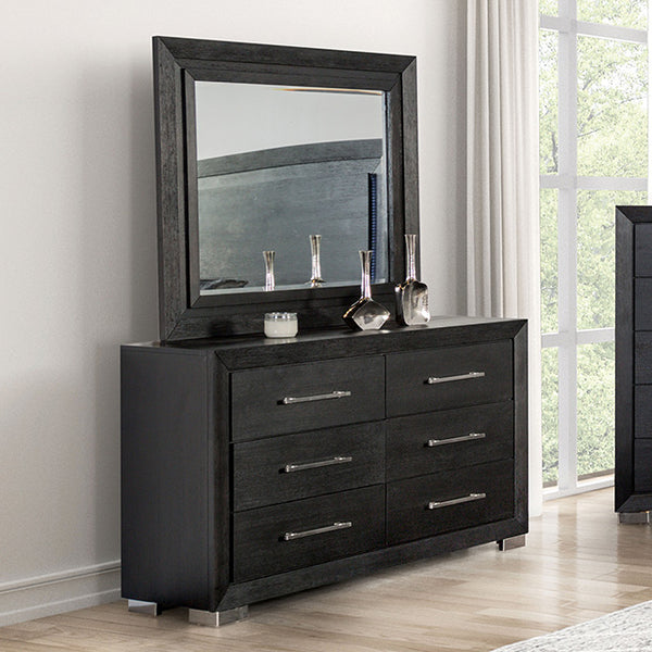 Furniture Of America Ashbourne Dresser FM7415BK-D Black Contemporary - sofafair.com