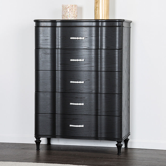 Furniture Of America Eleanora Chest FM7416BK-C Black Glam - sofafair.com