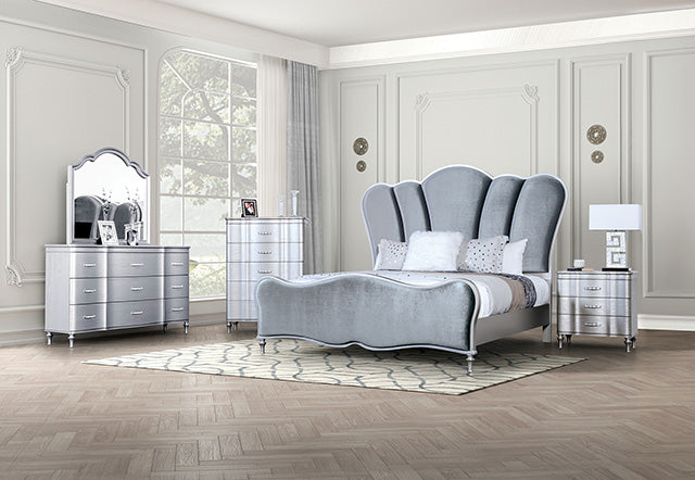 Furniture Of America Eleanora Chest FM7416SV-C Silver Glam - sofafair.com