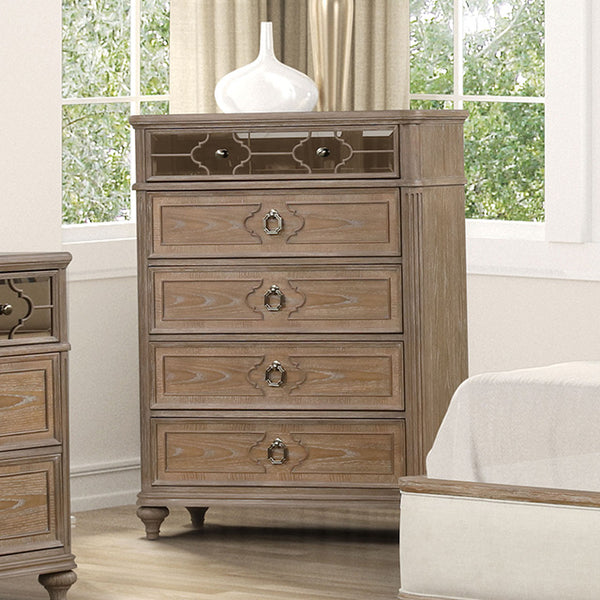 Furniture Of America Lyris Chest FM7417AK-C Rustic Oak Transitional - sofafair.com