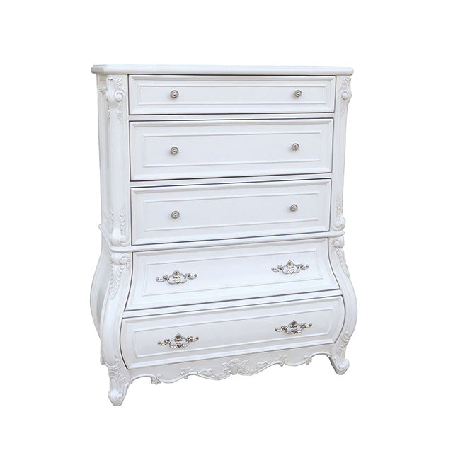 Furniture Of America Valentini Chest FM7419WH-C White Traditional - sofafair.com