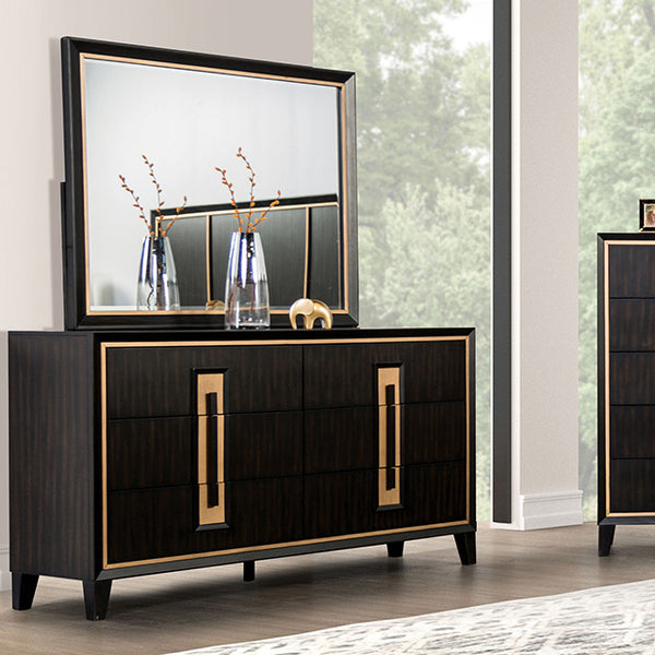 Furniture Of America Kenyada Dresser FM7421ES-D Espresso Contemporary - sofafair.com